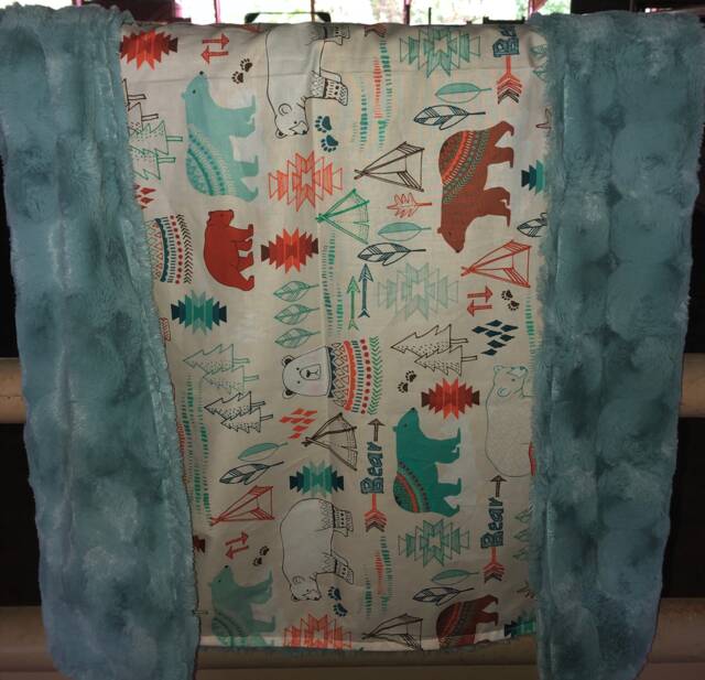 Beary Blue Blanket - image 1