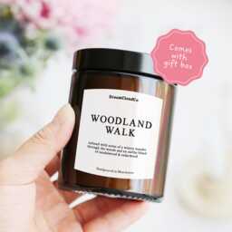 Birthday Gift For Mum Friend Her - Woodland Walk Cozy Autumn Candle Walkers Ramblers - thumbnail 1