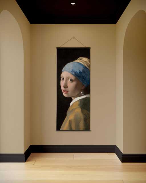 Girl With Pearl Earring Tapestry - Wall Hanging Unique Art - image 1