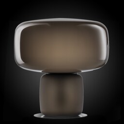 Modern Crystal Murano Table Lamp - Model Cogi Cristalleria Italia Contemporary Minimal Design - thumbnail 1