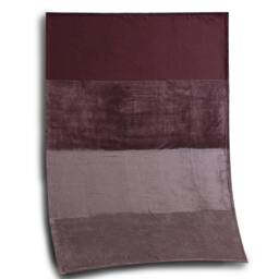 Henrys Premium Living Blanch/Wool Cover/Day Blanch-High Quality Xl Blanket-Soft Fleece, Warm & Fluffy - 140 X 190 cm Bordeaux Red - thumbnail 2