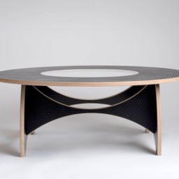 Coffee Table, Plywood Furniture, Mid Century Modern, Side Table Living Room, Round - thumbnail 2