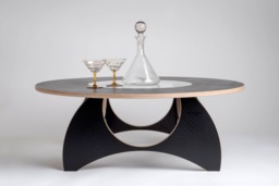 Coffee Table, Plywood Furniture, Mid Century Modern, Side Table Living Room, Round