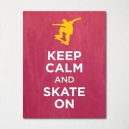 Keep Calm & Skate On - Fine Art Print Choice Of Color Purchase 3 Receive 1 Free Custom Prints Available - thumbnail 2