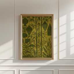 Bamboo Lantern Poster, Botanical Wall Art, Asian Decor Print - thumbnail 2