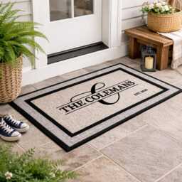 Welcome Doormat - Personalized Door Mat Outdoor Rug Family Washable Custom New Home Decor Rugs - thumbnail 3