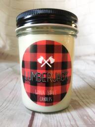 100% Soy 8Oz Lumberjack Inspired Scented Candle - thumbnail 1