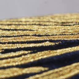 Navy Velvet Pillow Cover With Gold Embroidered Tropical Leaf - Bmcc328 - thumbnail 4