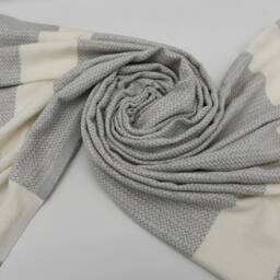 "Small Diamond Towel, Light Gray Towel, Turkish Towel, Bohemian Towel, 37""x70" - thumbnail 4