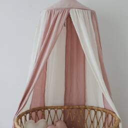 Dirty Pink Muslin Cloud Pillow Kids Room Decor - thumbnail 2
