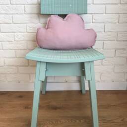 Dirty Pink Muslin Cloud Pillow Kids Room Decor - thumbnail 4