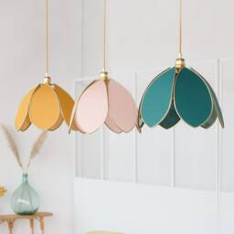 Simple Flower Pendant Light - Blush Pink - thumbnail 2
