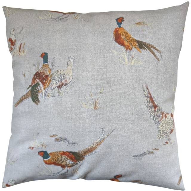 "Cushion Cover in Fryetts Pheasants 14"" 16"" 18"" 20" - image 1