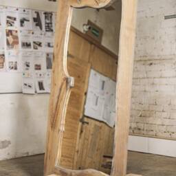 Large Oak Wood Mirror Rustic Industrial Decor - 200cm X 100cm - thumbnail 3