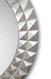 Modern Wall Mirror Design Round Silver Leaf ??80 cm - Made in Italy Circle Italian Style Entryway Mirror Bedroom Home Wall Decoration #6039 - thumbnail 2
