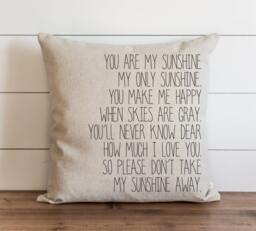 You Are My Sunshine 20 X Pillow Cover // Everyday Love Throw Gift Accent Cushion - thumbnail 1