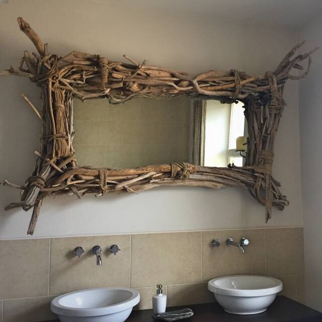Handmade Scottish Driftwood Mirror - image 1