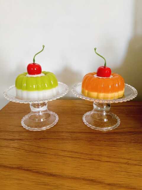 Mini Colorful Jelly Cake Fake Food Dopamine Decor Gift Idea Quirky Funky Kitschy Retro Pop Art - image 1