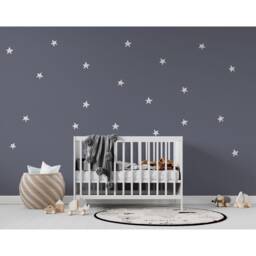 Watercolor Stars Wall Stickers Reusable Boho Nursery Decor - thumbnail 3