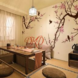Tree Wall Decal Vinyl Sticker-Cherry Blossom Tree Branch Nursery Wall Decal Baby Girl Room Pink Flower Sticker Living Decor - thumbnail 3