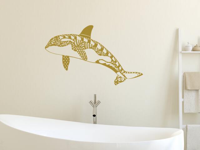 Whale Wall Decals Nautical Vinyl Sticker Decal Bathroom Nursery Home Decor Art Mural Ms748 - image 1