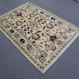 3x4 Ft Beige Bidjar Rug, Afghan Hand Knotted Natural Dyes Wool Area Oriental Turkish Bedroom Kitchen Carpet - thumbnail 2