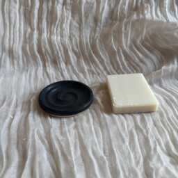 Mini Black Soap Dish, Ceramic Bathroom Tray, Handmade Kitchen Pottery, Household Holder, Thrown Textured Dishes - thumbnail 3