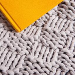 Gray Bean Bag Chair, Crochet Handmade Gray Pouf, Nursery Decor, Knitted Floor Pillow, Floor Seat, Unstuffed - thumbnail 4