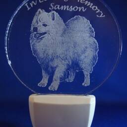 Pet Photo Your Dog Custom Etched Nightlight Picture Portrait Lighted Memorial Personalized Engraved Keepsake Best Friend - thumbnail 2
