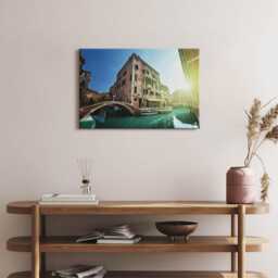 Beautiful Streets Of Venice in The Sun Canvas, Wall Art Picture, Multicolor Decoration, Architecture Canvas - thumbnail 3