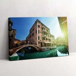 Beautiful Streets Of Venice in The Sun Canvas, Wall Art Picture, Multicolor Decoration, Architecture Canvas - thumbnail 2
