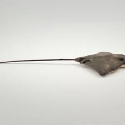 Handmade Linden Wood Stingray Sculpture, Ocean Decor - thumbnail 3