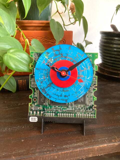 Mini Cd On Computer Circuit Board, Table/Shelf Display, Easel Stand Included - image 1