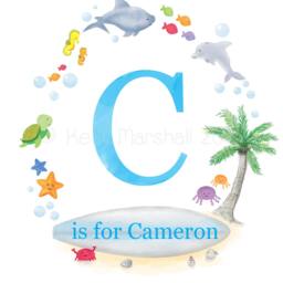 Personalized Baby Print - Custom Gift Beach Nursery Decor Name Sign House Wall Art Sweet Cheeks Images - thumbnail 2