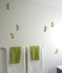 Reusable Butterfly & Dragonfly Stencils 4 Pc Kit - Easy Wall Decor For Nurseries, Kids Rooms - thumbnail 2