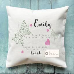 Personalised Friend Gift True Friends Quote Butterfly Heart Ceramic Small Mug Jug Vase Friendship Home Bud - thumbnail 2