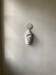 Handmade Ceramic Tile Wall Hanging Speckled Glaze Decor - thumbnail 1
