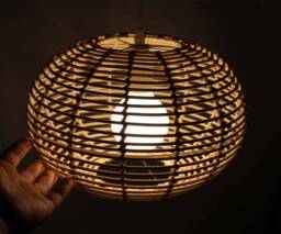 Handwoven Rattan Pendant Light, Circular Ceiling Lighting Fixture, Lampshade 3 Sizes Available