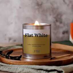 Flat White Coffee Candle, Crackle Wick Candle For Lovers - thumbnail 2
