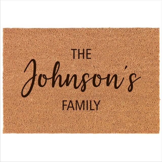 Custom Doormat Personalised Door Mat - Personalized Rug For New Home Housewarming Gift Idea Unique Birthday Present - image 1