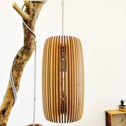 Hanging Lamp Ferdinand, Wooden Made Of Birch By Rafinesse & Tristesse - thumbnail 2