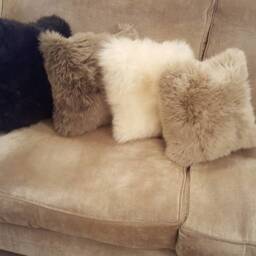 Sheepskinwork Shop Value Scatter Cushions Made By Me in My Somerset Workshop UK - thumbnail 2