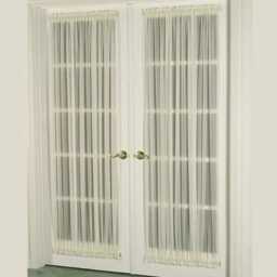 "Sheer Voile Door Curtain 76"" Width. Fits Window 20"" - 25" - thumbnail 3