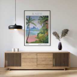 Hawaii Kauai Travel Poster, Poster Print, Wall Art, Islands, Coastal - thumbnail 2