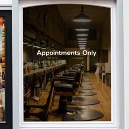 Appointments Only Shop Window Sticker Barber Hairdresser Nail Bar Salon Decal Display - thumbnail 2