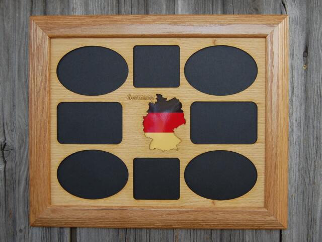 Germany Picture Frame - 11x14 Holds 8 Photos German Wall Decor, Gift, Vacation, Traveler Gift - image 1