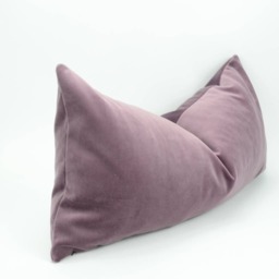 Mauve Pillow Cover // Velvet Cushion Case Long Lumbar - thumbnail 2