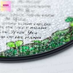 Irish Blessing Glass Suncatcher Shamrock Ireland Wall Art - thumbnail 4