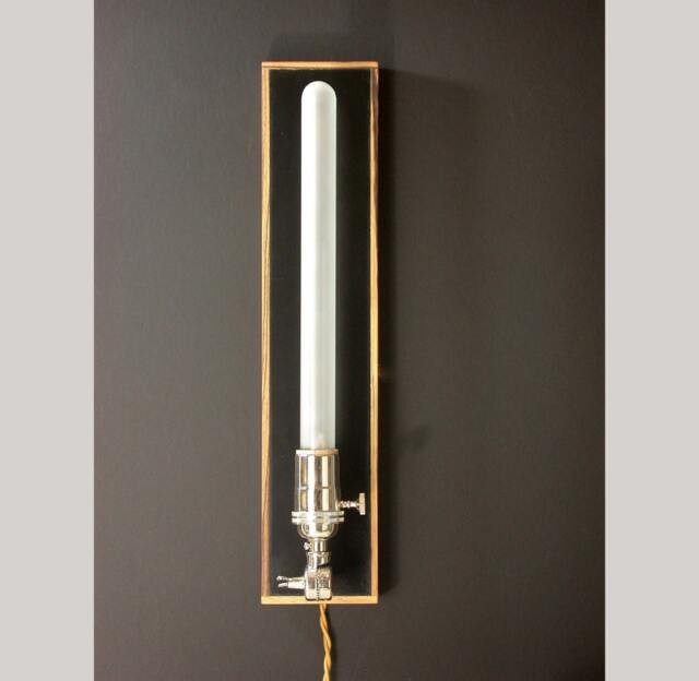 Sconce Wall Zebra Wood Lamp Light, Hanging Lamp, Bedroom Foyer Lighting, Entry Edison Era Bulb Modern Lighting - image 1