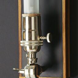 Sconce Wall Zebra Wood Lamp Light, Hanging Lamp, Bedroom Foyer Lighting, Entry Edison Era Bulb Modern Lighting - thumbnail 4